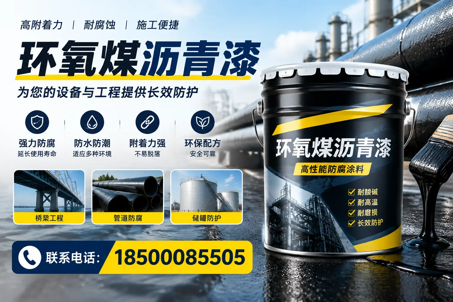 环氧煤沥青漆与其他涂料的对比分析,助力梧州企业决策